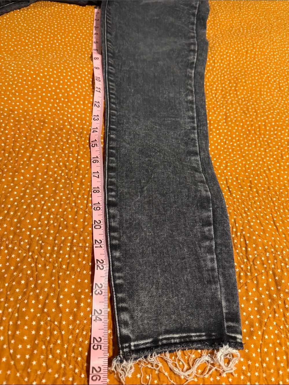 PAIGE Washed Black High-Rise Skinny Jeans with Frayed Hem - Picture 4 of 7